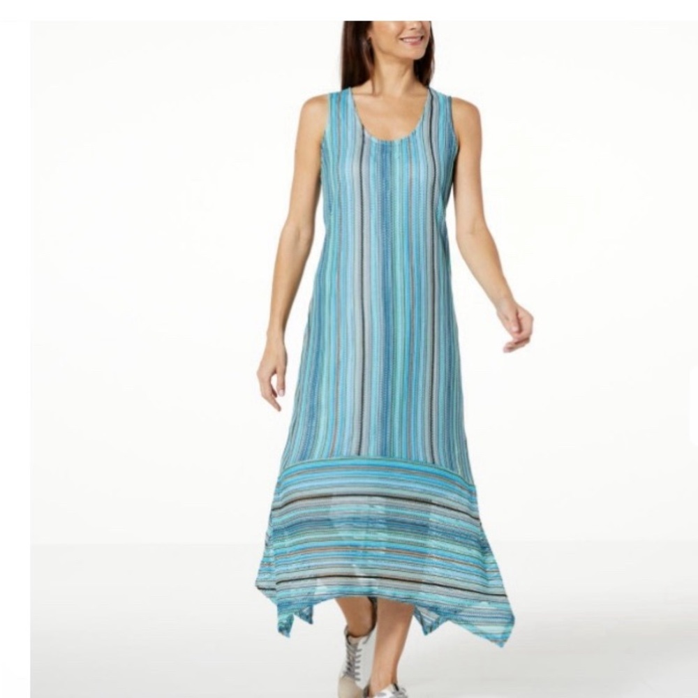 G by Giuliana Black Label NWT long crochet dress, sleeveless